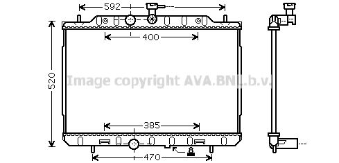 AVA QUALITY COOLING Радиатор, охлаждение двигателя DN2292